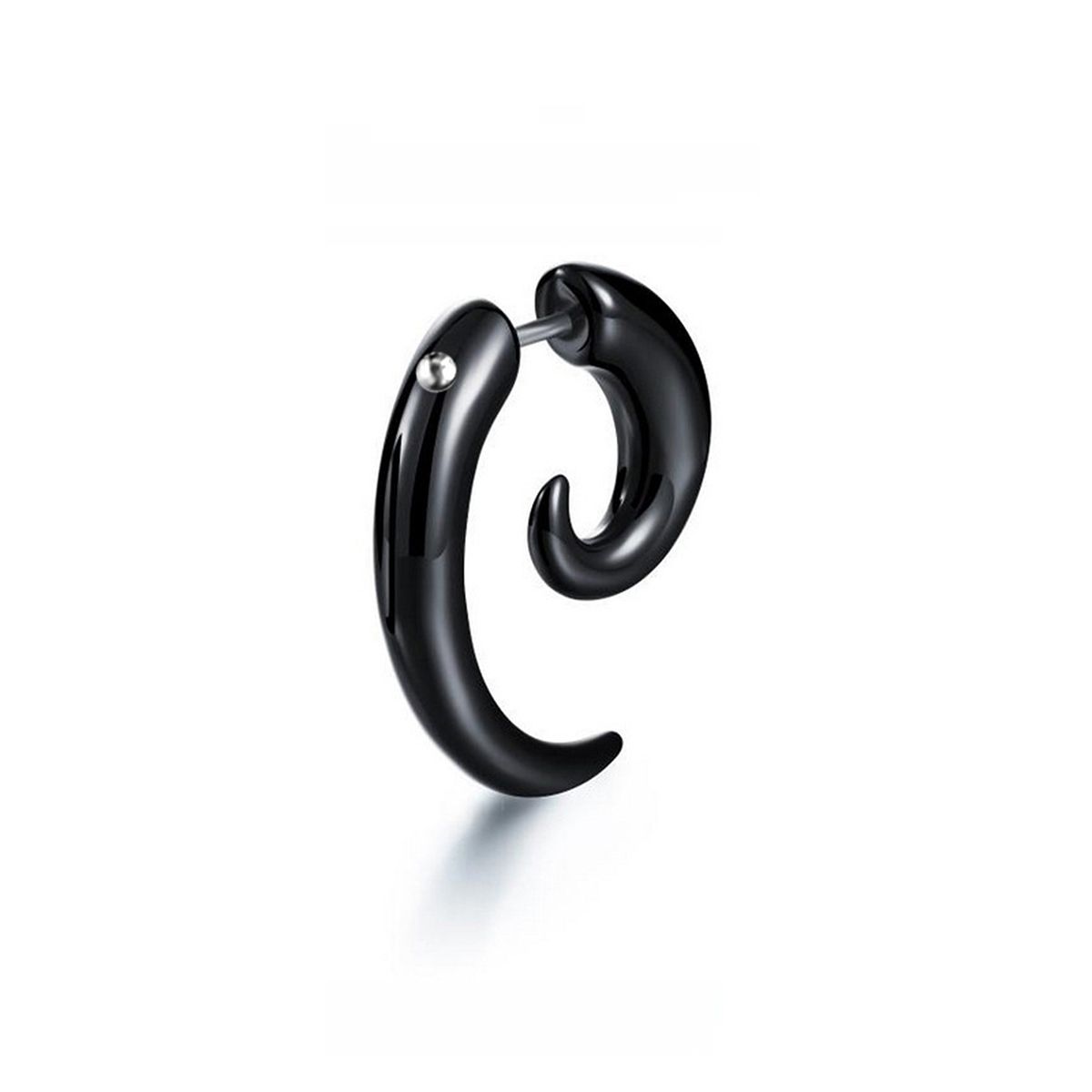 Stud Earrings Men, Stainless Steel Black Men's Earrings, Single  Studs Earing ,Punk Streetstyle Male Jewelry