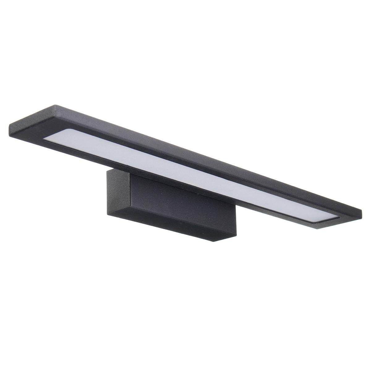 40cm 8W 5050 40smd Led Modern Bathroom Toilet Vanity Wall Makeup Light Mirror Front Lamp Waterproof Black Shell Positive White