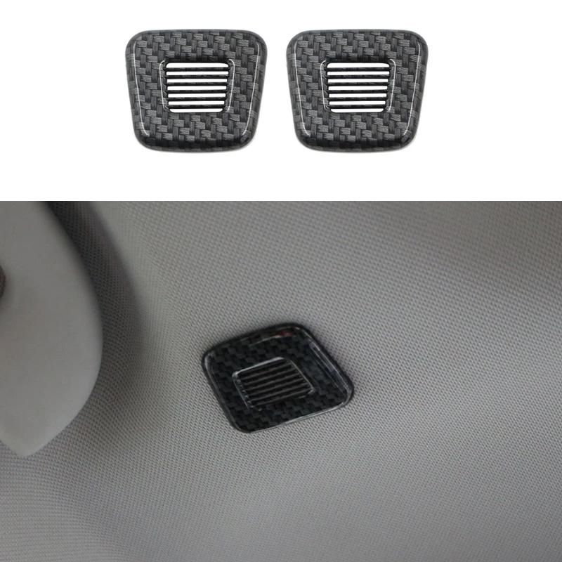 My good car 2PcsSet ABS chrome carbon fiber car roof mic frame trim decoration for Jeep Renegade 2014 - 2022  Accessories