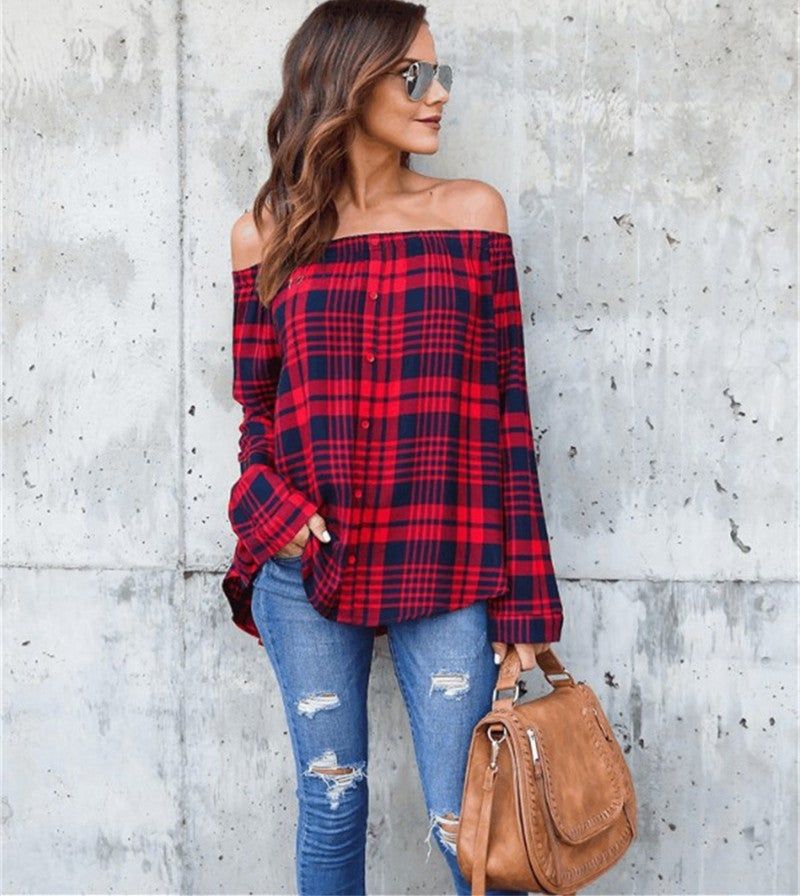 Women Long Sleeve Striped Shirt