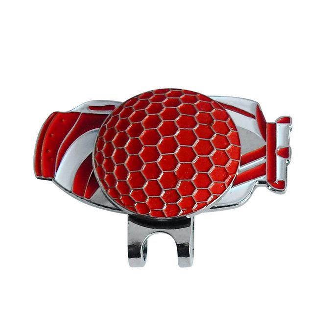 Alloy Golf Magnetic Ball Marker With Hat Clip Golf Accessories Red Red