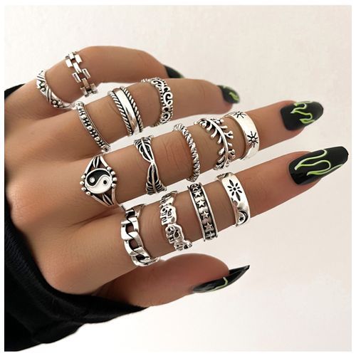 14 In 1 Knuckle Ring Set For Ladies