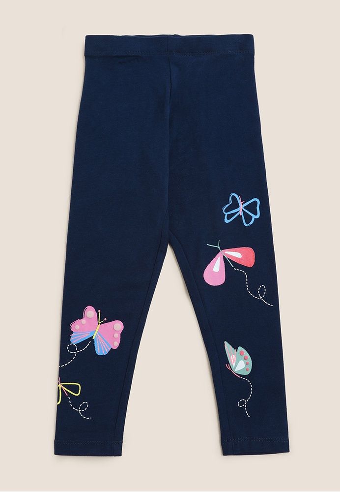 Cotton Rich Butterfly Leggings