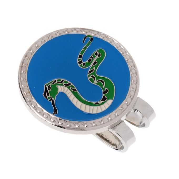 Metal Zodiac Snake Golf Ball Marker With Magnetic Hat Clip Snake