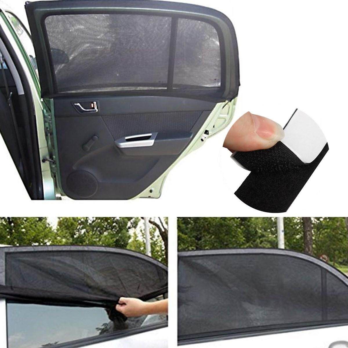 2Pcs Kids Car Window Socks Mesh UV Protection Sun Shades Outdoor For Family XL