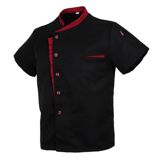 Unisex Chef Uniform Short Sleeve For Restaurant Ball Hotel Kitchen -