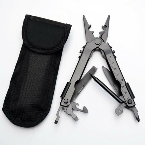 13 In1 Portable Outdoor Survival Multi Tool Plier Compact Pocket Stainless Steel