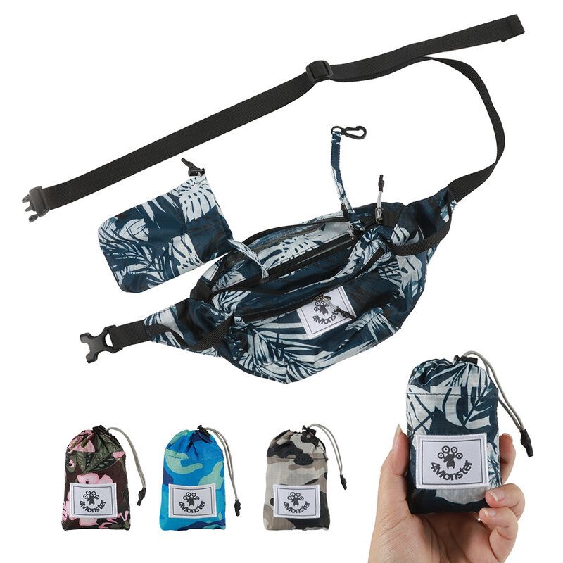 2L Lightweight Hiking Waist Packs With Adjustable Strap