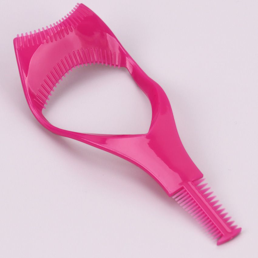 New 3 In 1 Makeup Mascara Shield Guide Guard Curlers Eyelash Curling Comb Eyelash Tools Lashes Cosmetics Curve Applicators Combs DOU