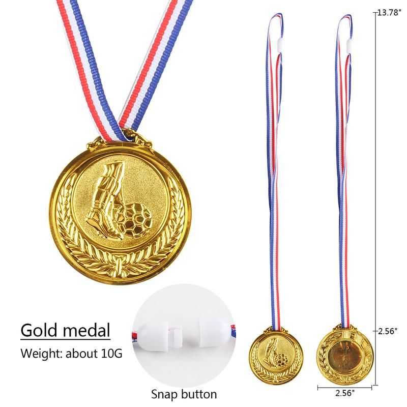 Pcs Gold Plastic Winners Medals Sports Day Party Bag Prize Awards Toys For Kids Party Fun Supplies Reward Outdoor Games Toys