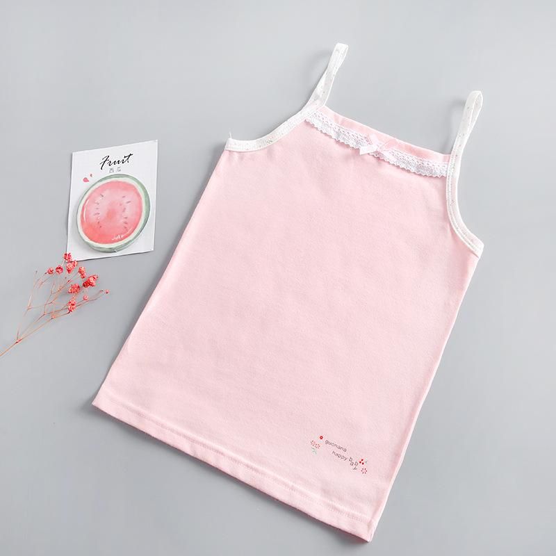Girls' Tank Top Pure Cotton Children's Sling Baby Underlay Baby Bottom Tank Top