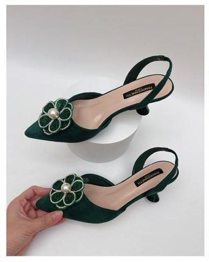 Gorgeous Ladies Half Cover Shoe Sandals-Green