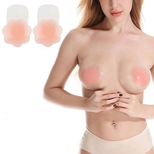 1 Pair Reusable Silicone Lift Up Invisible Nipple Cover Bra