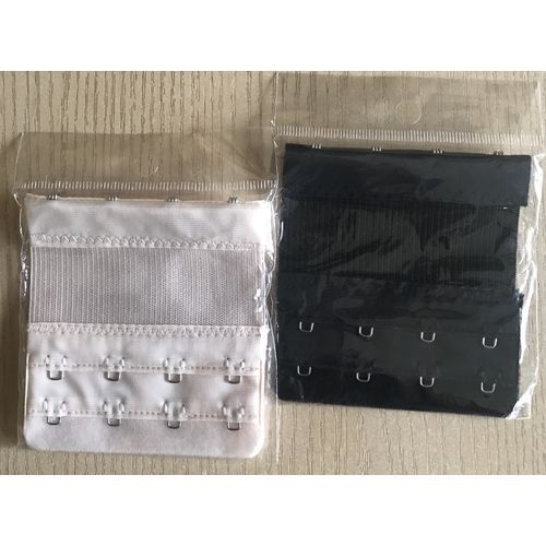 Elastic Stretchy 4 Hooks Back Bra Extender - 2 Pieces