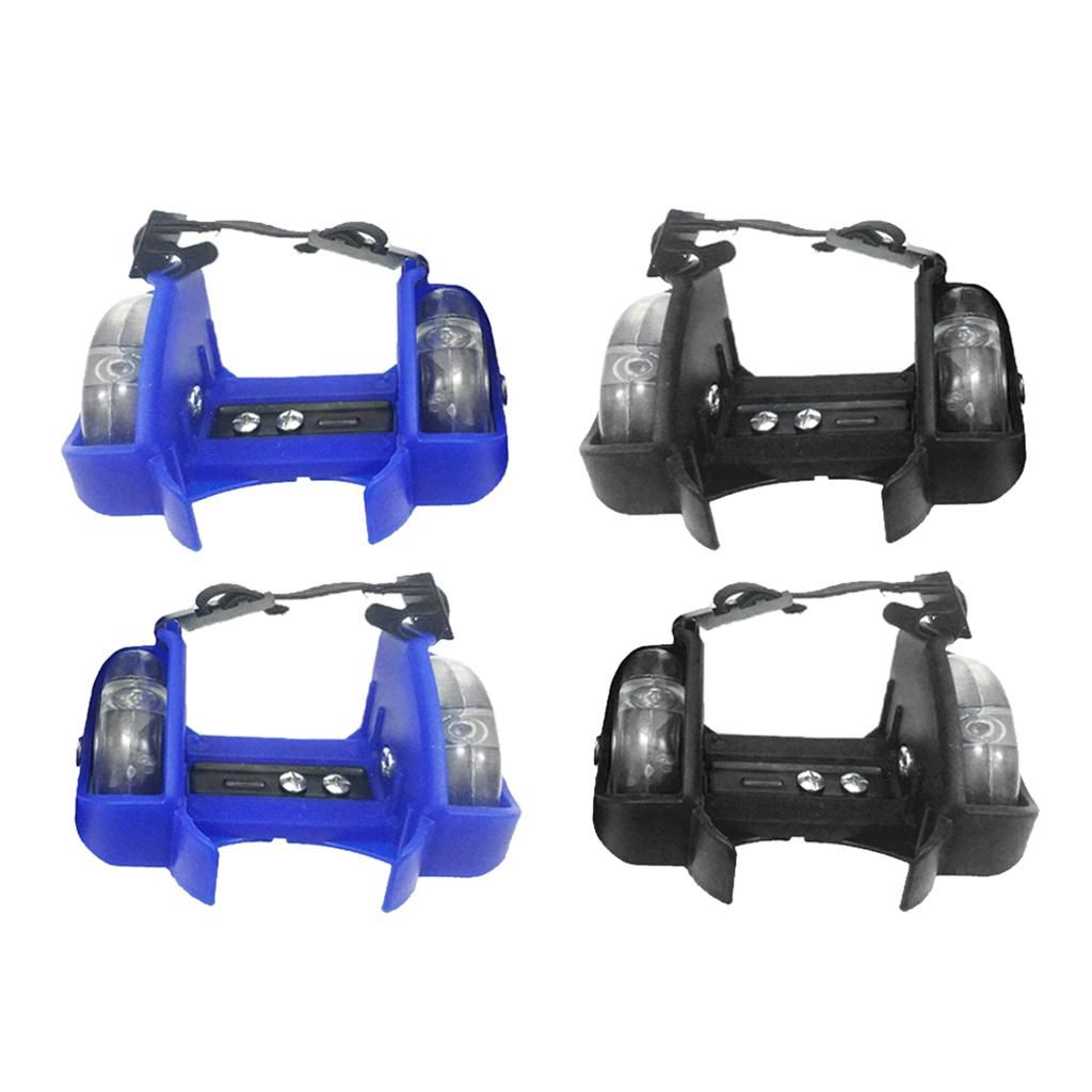 4x Adjustable Heel Wheels For Kids Roller Skates Shoes