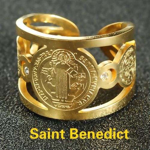 Saint Benedict Talisman Ring Lucky Wealth Amulet Ring
