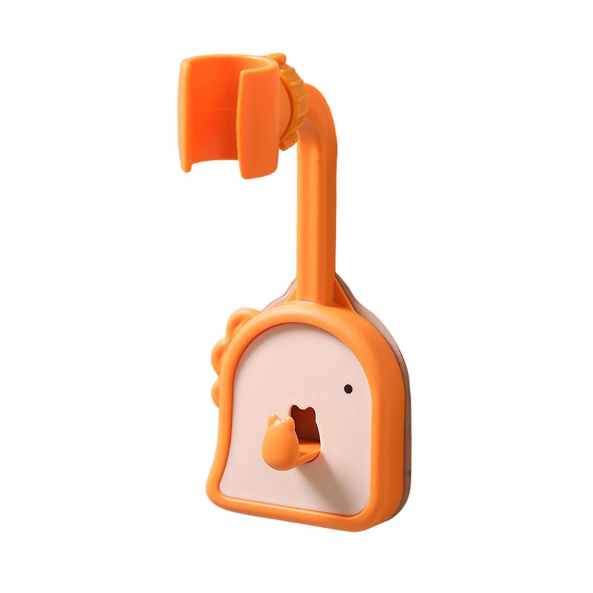 Shower Sprayer Rack Bathroom Shower Nozzle Holder with Hanging Hook Orange