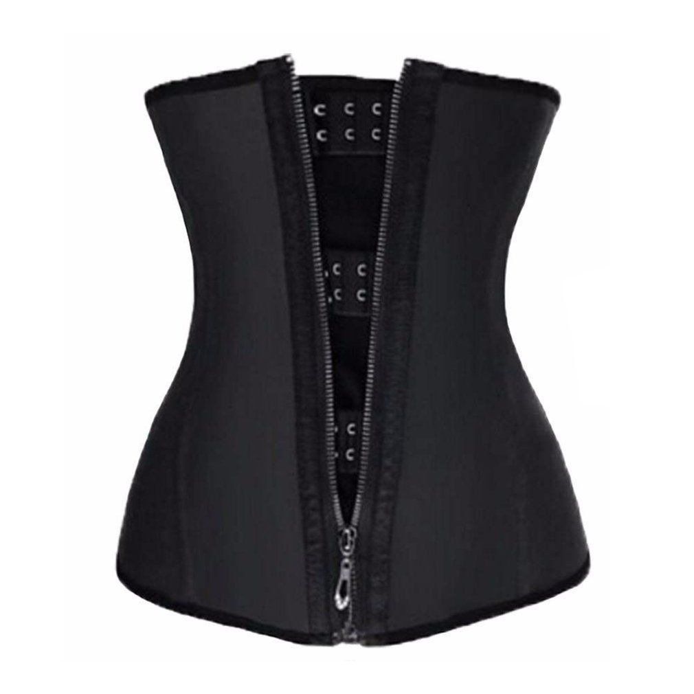 Waist Trainer Belt Body Shaper Breathable Women Corsets Top Slimming Belt-black-L