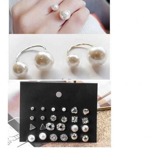 Goodluck Charm Ring + Earring Set
