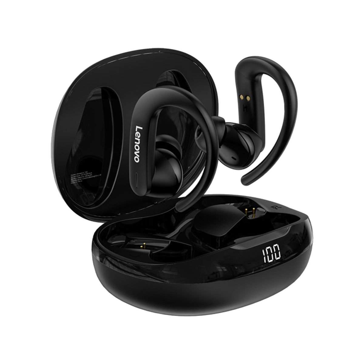 Lenovo Earbuds, Wireless BT V5.2 Earbuds with Charging Case Microphone for iOS Android Cell Phone, Hand-Free Headphones Replacement for iPhone Huawei Vivo MIUI Honor OPPO Phones