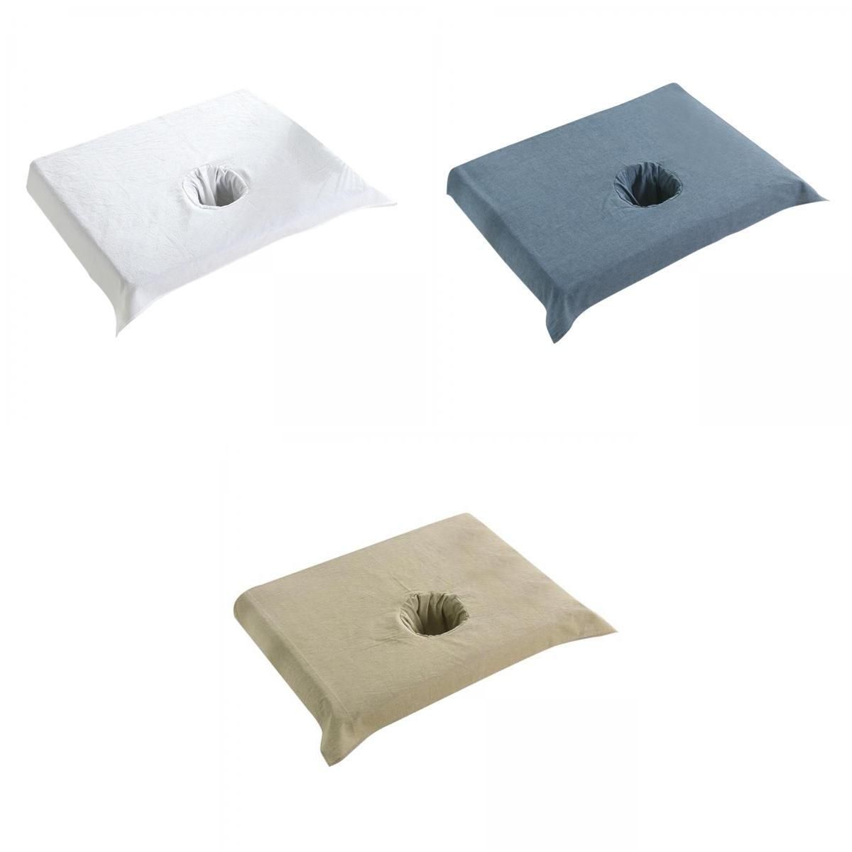 3Pcs Spa Half  Table Covers With Face Breath Hole 19