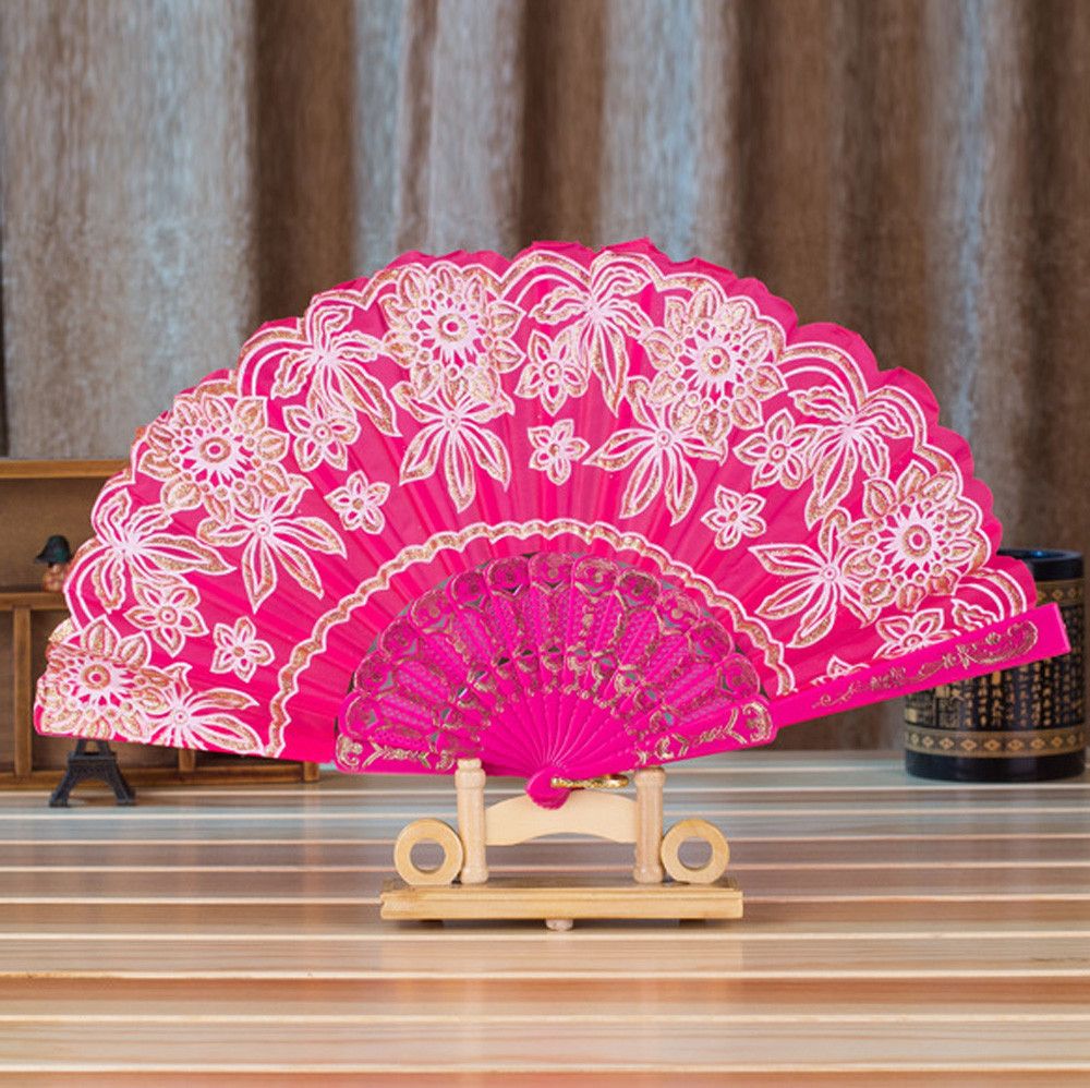 Gift Held Lace Folding Wholesale Dance Flower Wedding Style Silk Hand For 2020 For Party Fan #3 Newest Chinese/Spanish Souvenir
