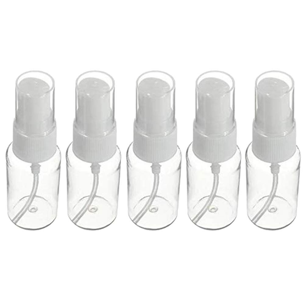 5Pcs Beauty Transparent Plastic  Empty Spray Bottle Small