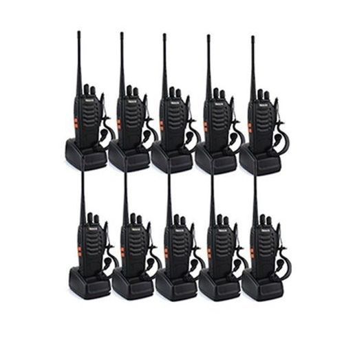 10pcs BF888s 2way-Walkie Talkie With Earpieces