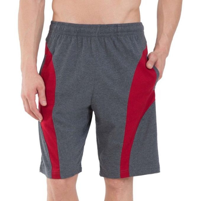 Classy Men Nicker Short - Grey & Red