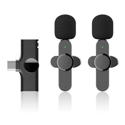 Wireless Lavalier Double Microphone For Android Type C
