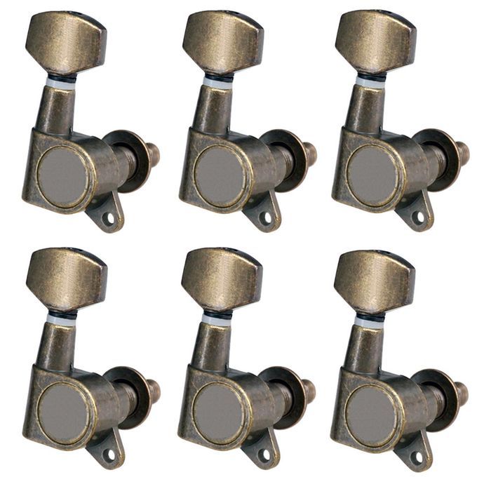 6pcs 6R Sealed Gear Guitar Tuning Pegs Machine Heads For Guitar
