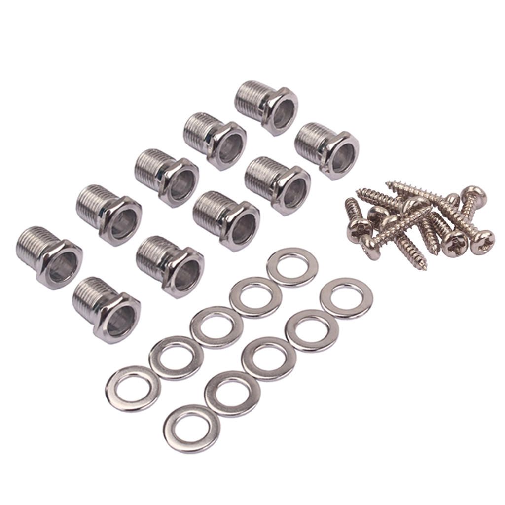 10x Guitar Part Tuning Peg Tuner Machine Heads  Threaded Bushing