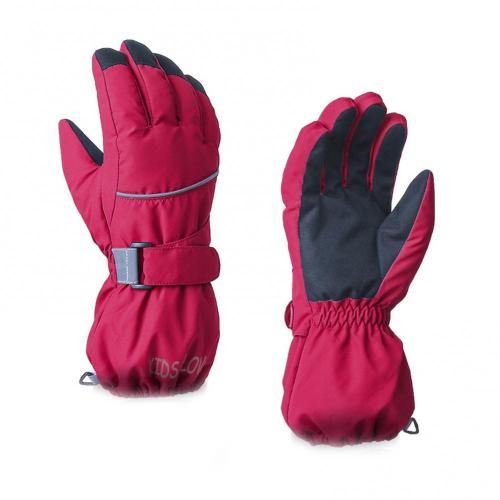 (Red L)Children's  Winter Thermal Warm Waterproof Cycling Bicycle Bike Ski Outdoor Camping GRE