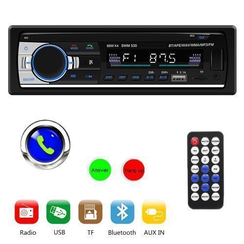 Car MP3 Player With SD Card Slot, USB, Fm Radio AUX & BT