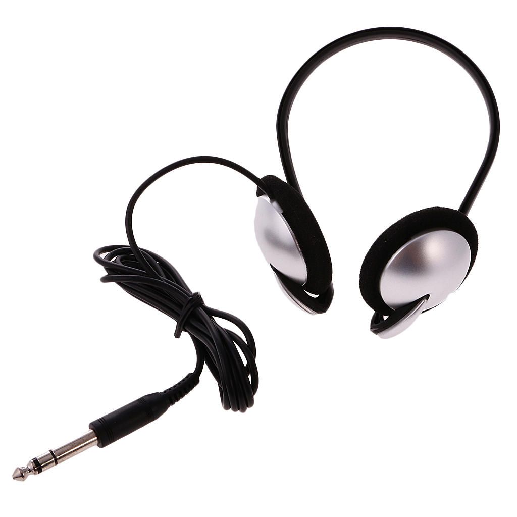 Electronic Piano Headphone Stereo Headset 6.35mm Plug, For