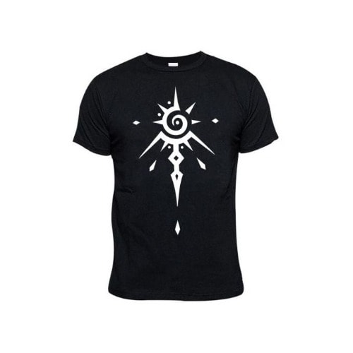 Native Pattern Print Tshirt -black