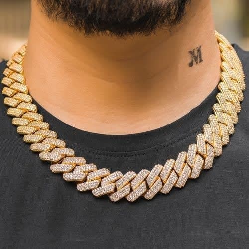 Prong Cuban Link Choker - Gold