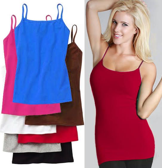 4In1 High Quality Pure Cotton Ladies Camisole (stretch To Fit).
