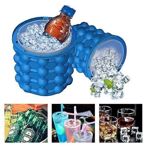 Genie Silicone Ice Cube Maker Ice Bucket Maker