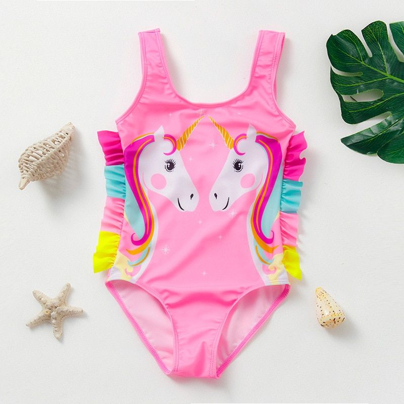 2~10Year Toddler Baby Girls Swimwear 2022 Girls Swimwear-9069 Pink