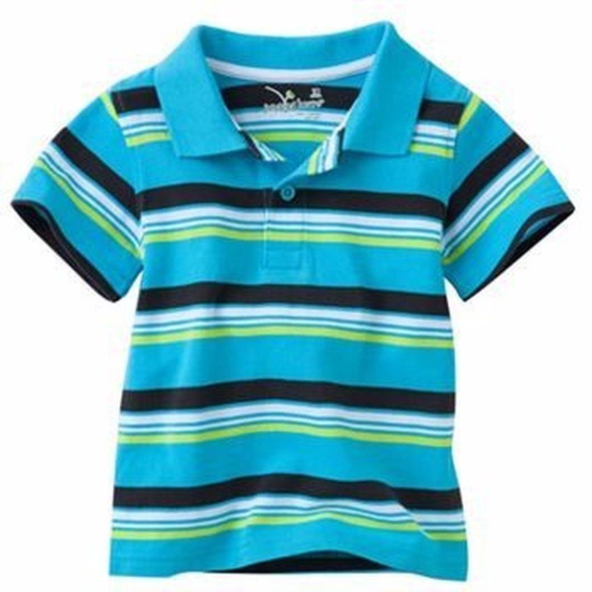 Striped Pique Polo - Multicolour