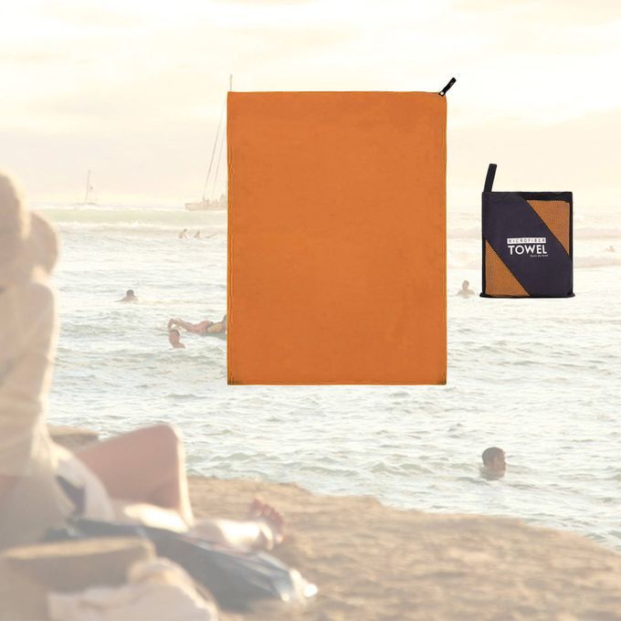 Quick-Drying Towels Microfiber Towel Bath Towel 3 Sizes Orange 40x80cm
