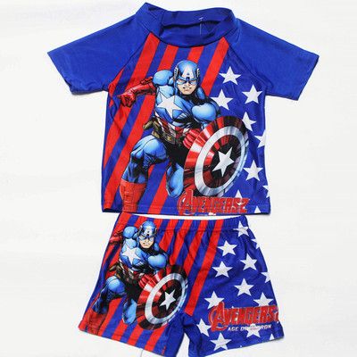Captain America Character Boys Swimwear Set