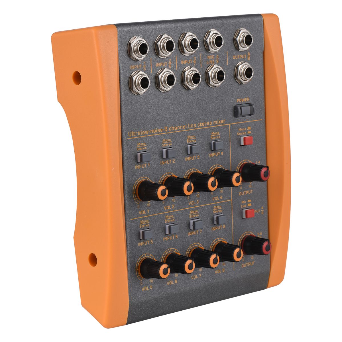 8-Channel Mixing Console Ultra Low Noise 8 Channels Line