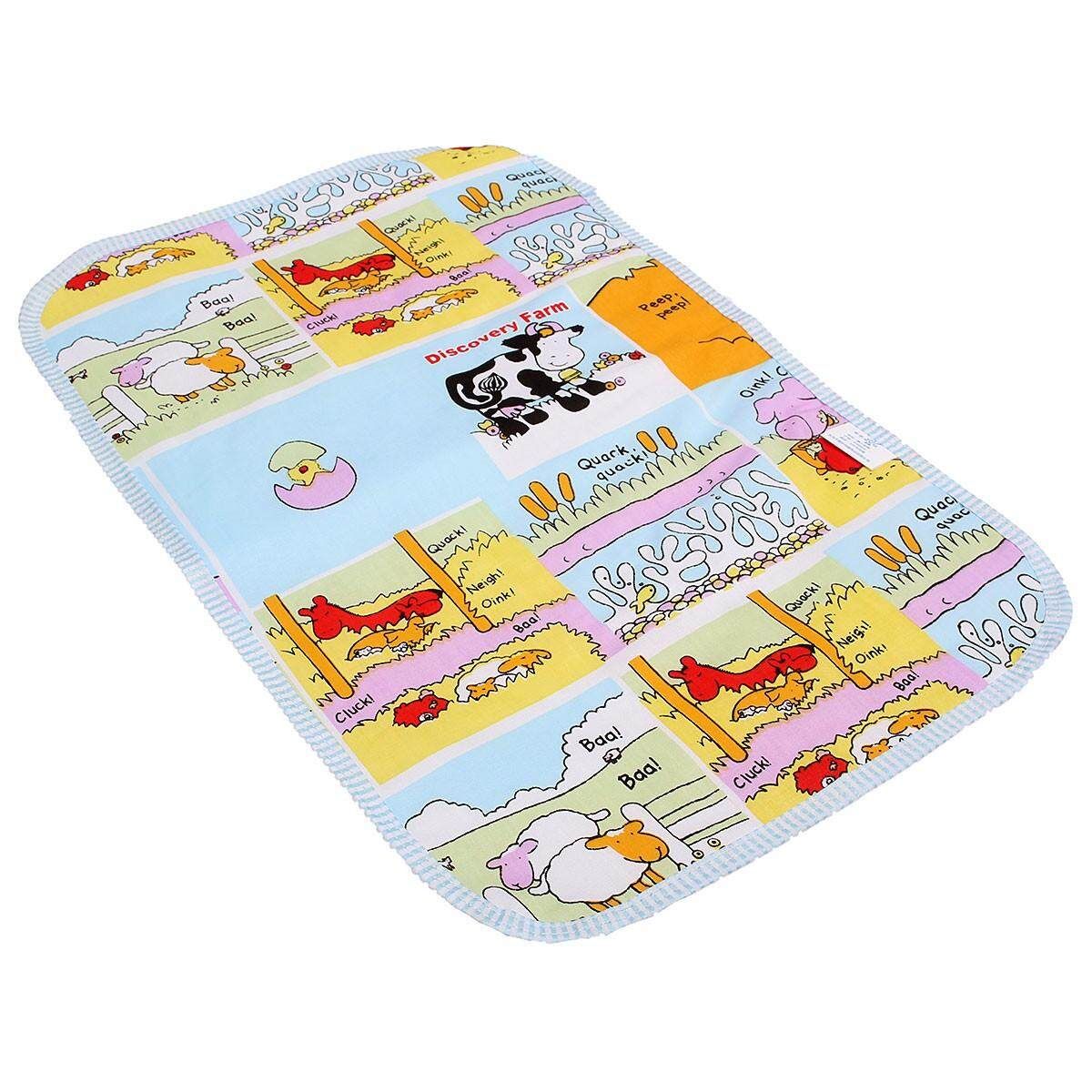 Fashion Cartoon Aborsbent Baby EVA Waterproof Urine Mat Changing Pad Chili Red