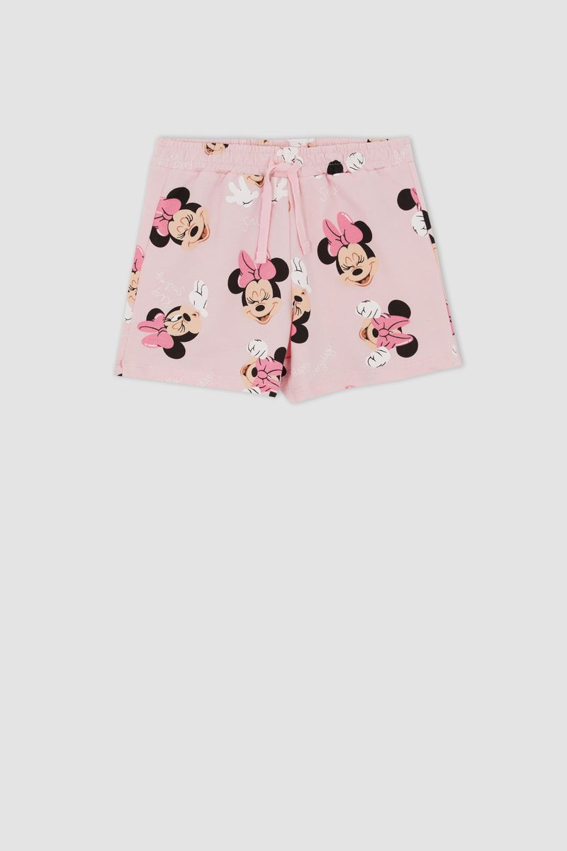 Girl - Short Knitted Bottom Short - Pink