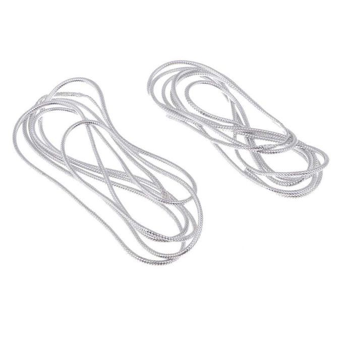 2pcs Holographic Elastic Mylar Cord Flash Fly Tying Material Silver