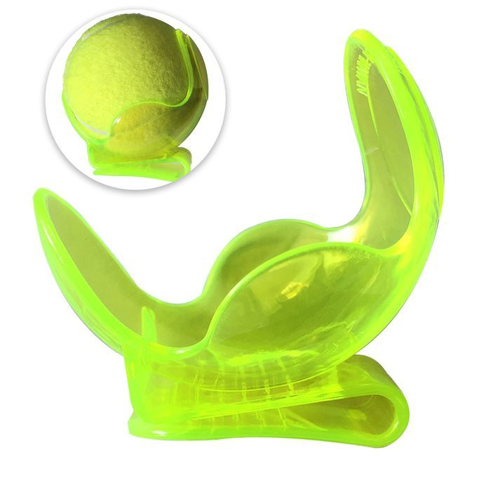 1Pc Transparent Tennis Ball Clip Plastic Tennis Training