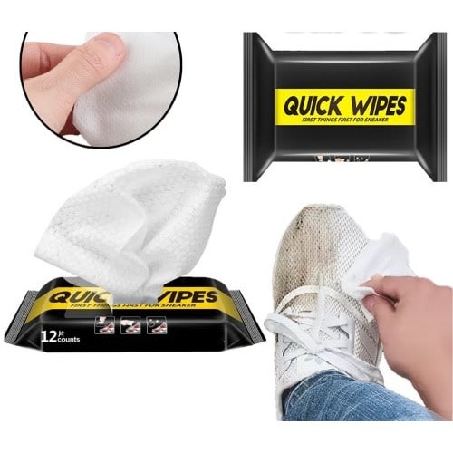 Disposable Shoe Shine Quick Wipes For Cleaning Shoe Stains And Dust- 30 Pieces