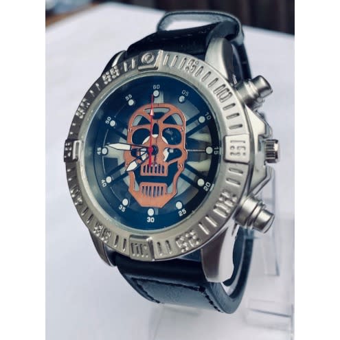 Men’s Fashion Classic Waterproof Leather Wristwatch